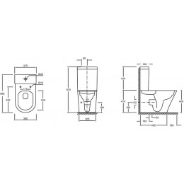 Бачок для унитаза Jacob Delafon Rodin+ белый (ETAB232-00)