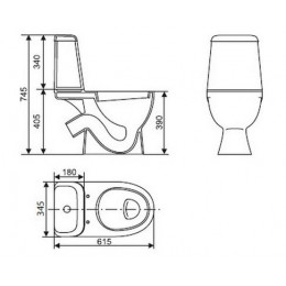 Унитаз-компакт Sanita Luxe MAX SL с быстросъемным сидением микролифт