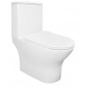 Унитаз-моноблок AZARIO Terni 670x350x760 горизонтальный слив, быстросъемное сиденье микролифт (AZ-8618)