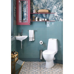 Унитаз-компакт Sanita Марс напольный, с бачком и сиденьем микролифт, белый (MRSSACC01030413R)