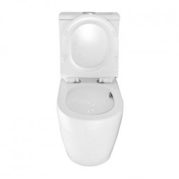 Унитаз-компакт Azario CORSA 630x380x830 напольный, смыв "ТОРНАДО", безободковый с бачком и сиденьем микролифт (AZ-2062Т)
