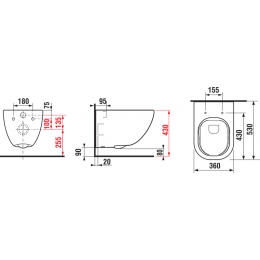 Унитаз подвесной Jika MIO безободковый (8.2071.4.000.000.1)