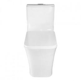 Унитаз-моноблок AZARIO STOUN 405х750х780 напольный, безободковый, в комплекте с сиденьем дюропласт микролифт, белый (AZ-1109)