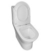 Унитаз-моноблок Azario Terni 350х670х760 напольный, безободковый, горизонтальный слив, сиденье дюропласт микролифт, цвет - белый мрамор (AZ-8618M)