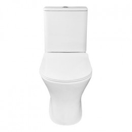 Унитаз-компакт Azario Verde 650х380х790 напольный, безободковый, с быстросъемным сиденьем микролифт (AZ-8220)