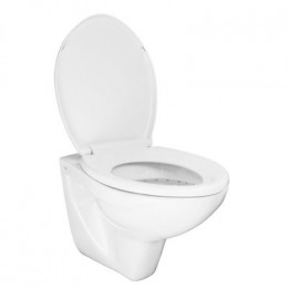 Унитаз подвесной Creo Ceramique PROJECT 355х490х375 в комплекте с быстросъемным сиденьем микролифт (PR1100N)