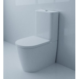 Унитаз-компакт Azario Luana 615х375х840 напольный, безободковый, с сиденьем микролифт (AZ-8593)