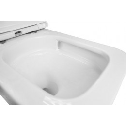 Унитаз подвесной AZARIO FLAVIA 515х360х360 слив "Торнадо", быстросъемное сиденье микролифт (AZ-0076-UQ1)