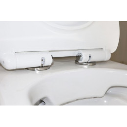 Унитаз-компакт Azario FRENTO 340x650х770 безободковый, в комплекте с бачком и сиденьем микролифт (AZ-2311)