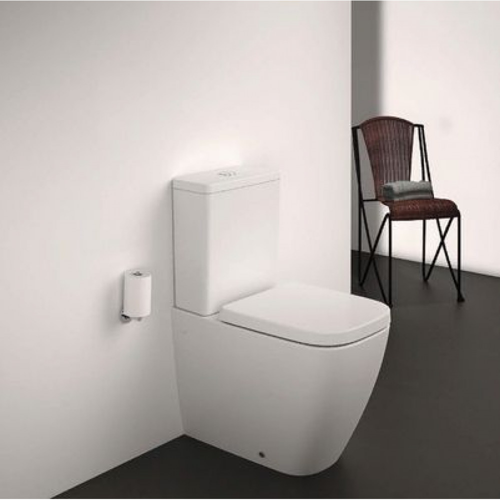 Чаша унитаза Ideal Standard i.life S Безободковый напольный пристенный унитаз с технологией RimLS+ (T500001)
