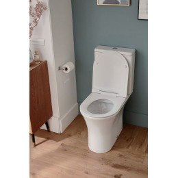 Чаша напольного унитаза Jacob Delafon ALEO безободковый, крепления в комплекте, белый (UJAL102-0)