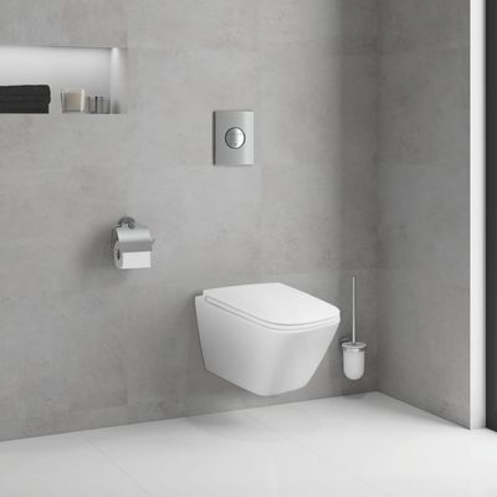 Унитаз подвесной Azario PRO 490х345х355 безободковый, в комплекте с быстросъемным сидением микролифт (PRO-002)