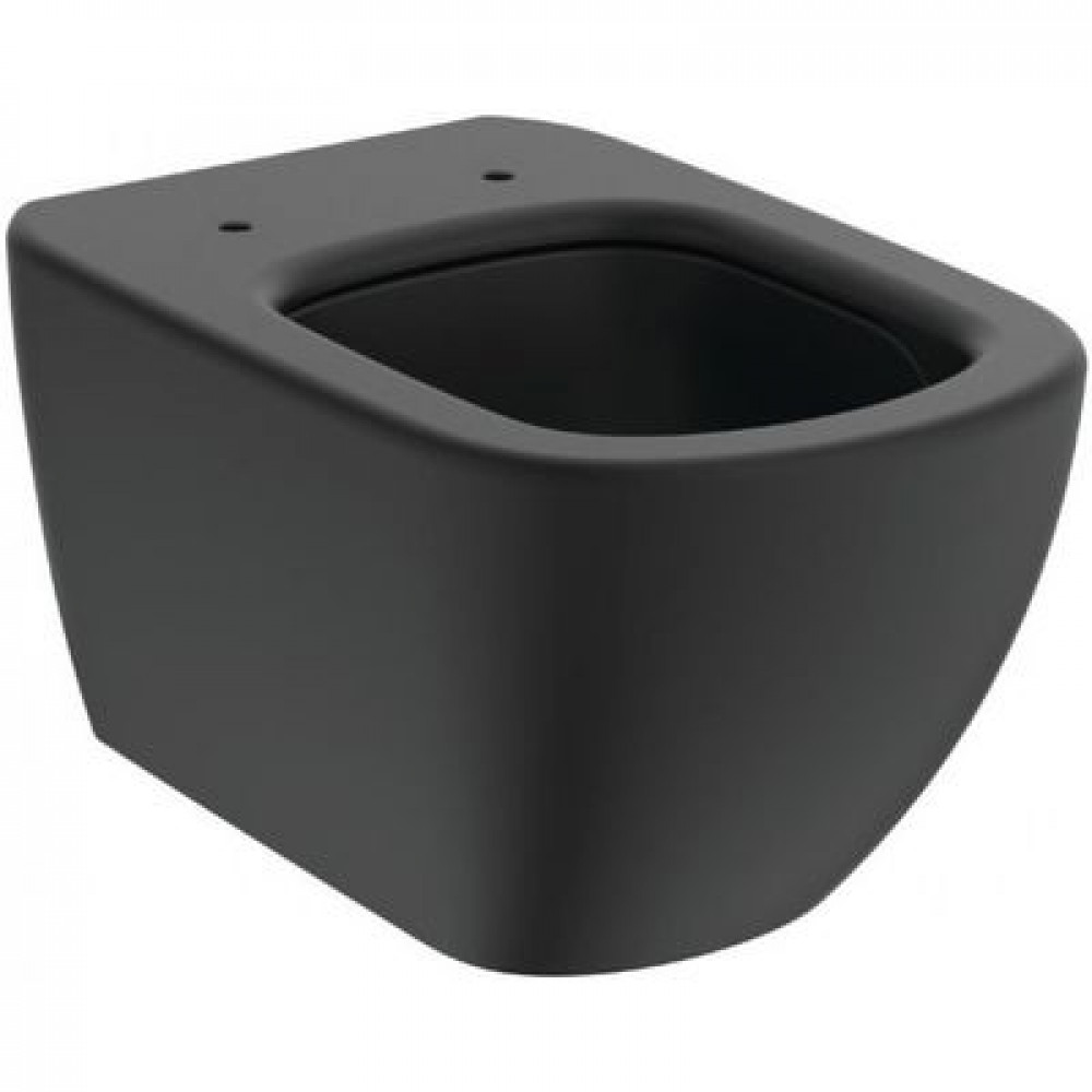 Унитаз подвесной  Ideal Standard Tesi без сиденья, черный матовый (T0079V3)