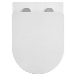 Унитаз подвесной Azario Grado 370х490х360 безободковый, с системой антивсплеск (Торнадо) в комплекте с сидением микролифт (AZ-0046-UQ)