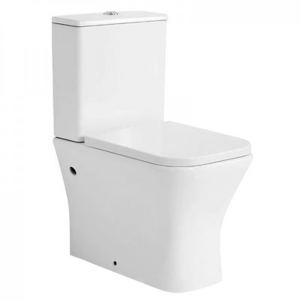 Унитаз-компакт Azario Blaise 385х615х801 напольный, безободковый с быстросъемным сиденьем микролифт (AZ-55-1)