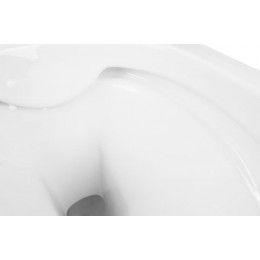 Унитаз подвесной Azario Fatto 360х480х350 безободковый, c быстросъемным сиденьем микролифт (AZ-1049WS)