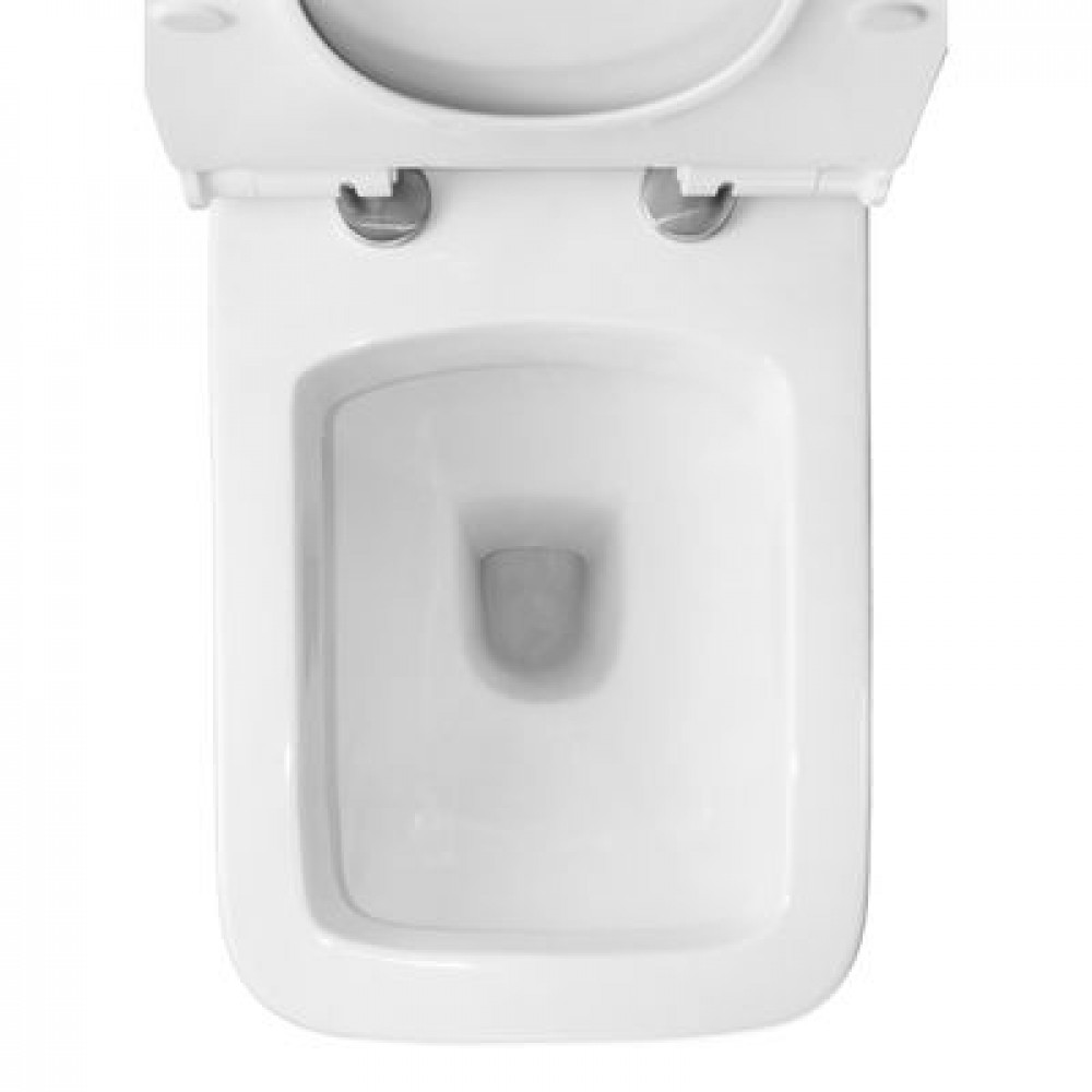 Унитаз-моноблок Azario Zeno 640х365х740 ободковый, с быстросъемным сиденьем Slim микролифт (AZ-1169)
