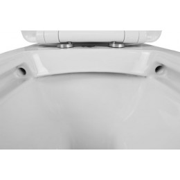 Унитаз-компакт Creo Ceramique TOURS 370х700х790 напольный, с тонкой крышкой и быстросъемным сиденьем микролифт (TO1003N+TO1002RS)