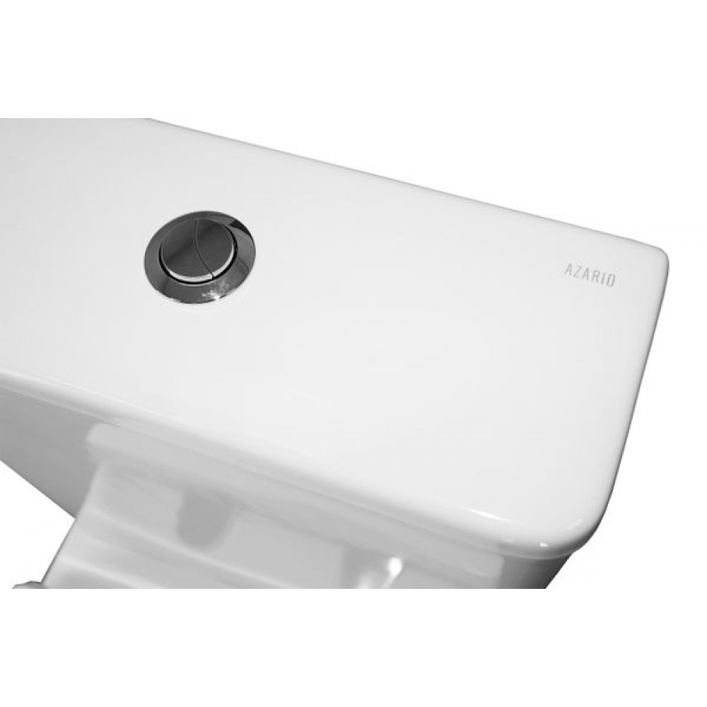 Унитаз-компакт Azario Alba 620х405х805 напольный, безободковый, с сиденьем микролифт (AZ-8323)