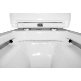 Унитаз подвесной Creo Ceramique Archi с тонкой крышкой микролифт, белый (AR1100R+RE1001T/AR1001T)