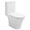 Унитаз-компакт Azario Verde 650х380х790 напольный, безободковый, с быстросъемным сиденьем микролифт (AZ-8220)