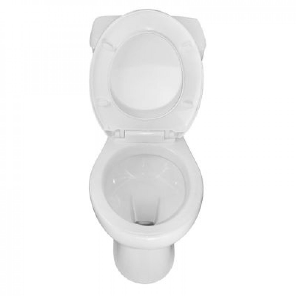 Унитаз напольный Loranto Lino 370х670х720 с сиденьем микролифт (soft close) полипропилен, белый (CS-CT8812)