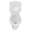 Унитаз напольный Loranto Lino 370х670х720 с сиденьем микролифт (soft close) полипропилен, белый (CS-CT8812)