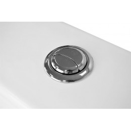 Унитаз-компакт Azario Quadro 605x340x810 напольный, безободковый с сидением микролифт и арматурой, белый (AZ-2175)