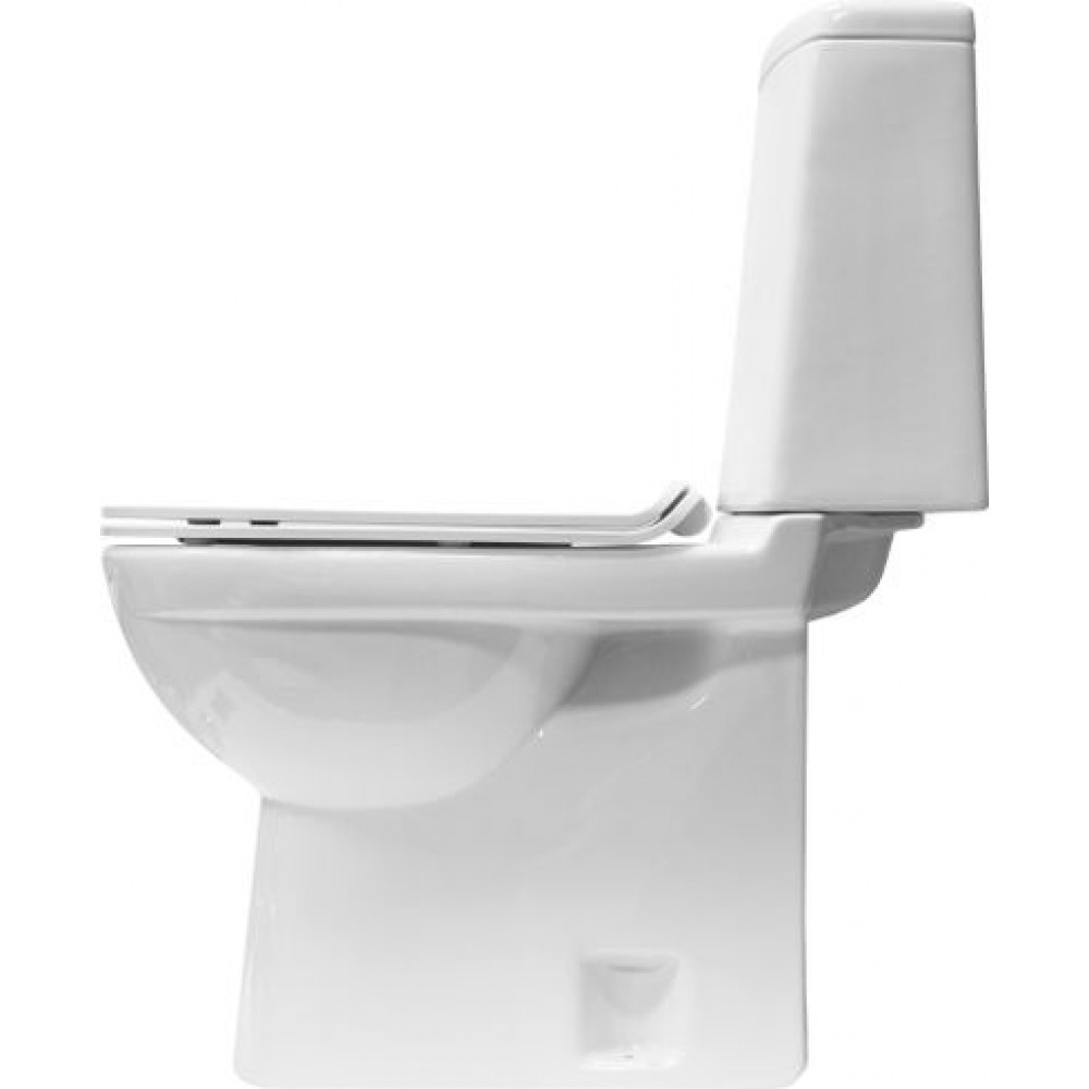 Унитаз-компакт Sanita Lux Next Slim напольный, с сиденьем микролифт, белый (WC.CC/Next/2-SlimDM/WHT.G/S1)