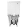 Унитаз-компакт Azario Flin 365х590х790 напольный, безободковый с быстросъемным сиденьем микролифт (AZ-1363C)