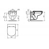 Унитаз подвесной Ideal Standard Tempo без сиденья, белый (T331101)