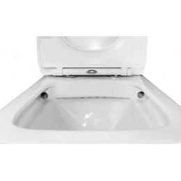 Унитаз-компакт Azario Iris 600х380х775 напольный, безободковый, с сиденьем микролифт (AZ 8353)