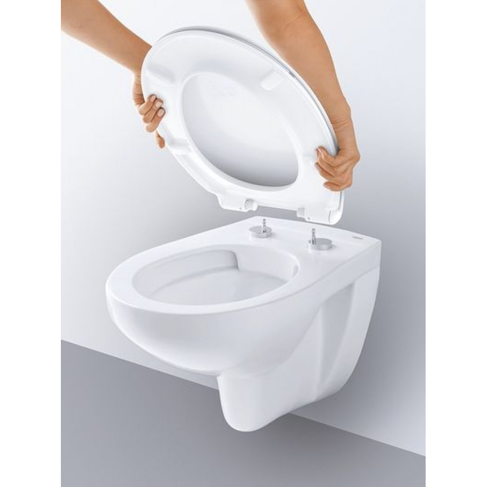 Унитаз подвесной Grohe Bau Ceramic безободковый, с сиденьем микролифт (39351000)