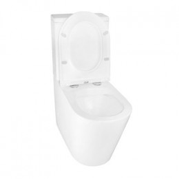 Унитаз-компакт Azario Maro 670x380x850 напольный, безободковый, с бачком и сиденьем микролифт (AZ-2125A-R)