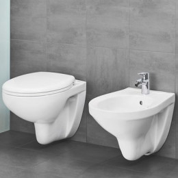Унитаз подвесной Grohe Bau Ceramic 39351000 безободковый, альпин-белый