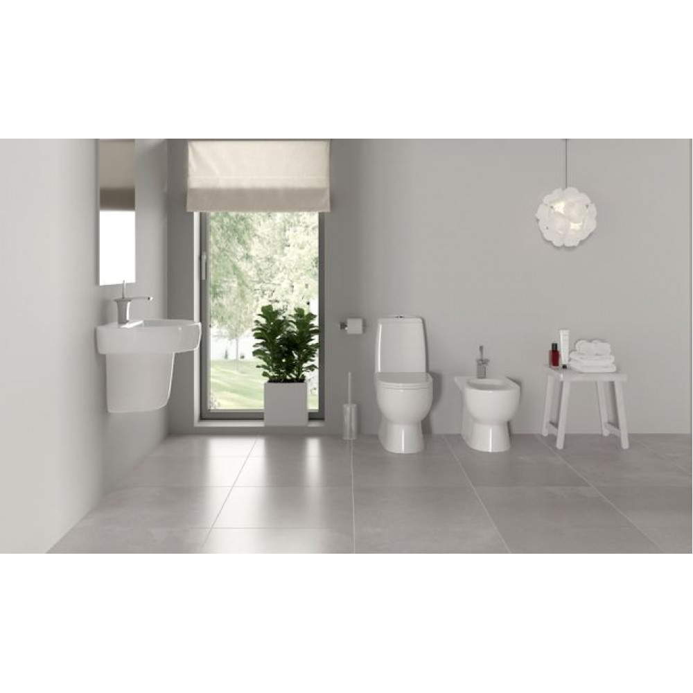 Унитаз-компакт Sanita Luxe Best с сиденьем микролифт (WC.CC/Best/2-DM/WHT.G/S1)