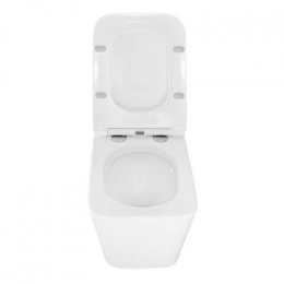 Унитаз импульсный Azario 360х590х380 подвесной, квадратный, быстросъемное сиденье микролифт, монтажная рама в комплекте (AZ-101C)