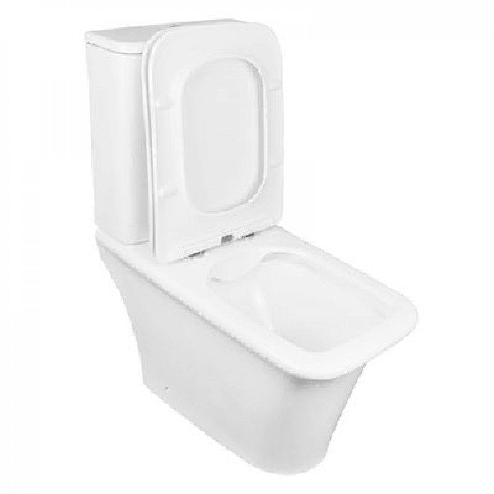 Унитаз-компакт Azario AVERO 660x360х820 напольный, безободковый с бачком и сиденьем микролифт (AZ-3121)