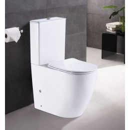 Унитаз-компакт AZARIO MIRADA 655х385х920 напольный, в комплекте с бачком и сиденьем микролифт (AZ-1289A)