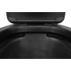 Унитаз-компакт Azario Black Queen 370х605х800 безободковый, с быстросъемным сиденьем микролифт, черный матовый (AZ-8380)