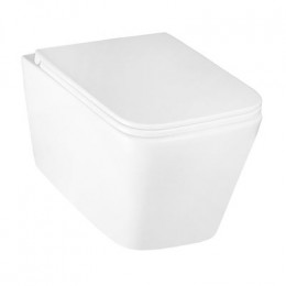 Унитаз подвесной Azario Mona 530x360x365 безободковый, в комплекте с сидением микролифт (AZ-0057)