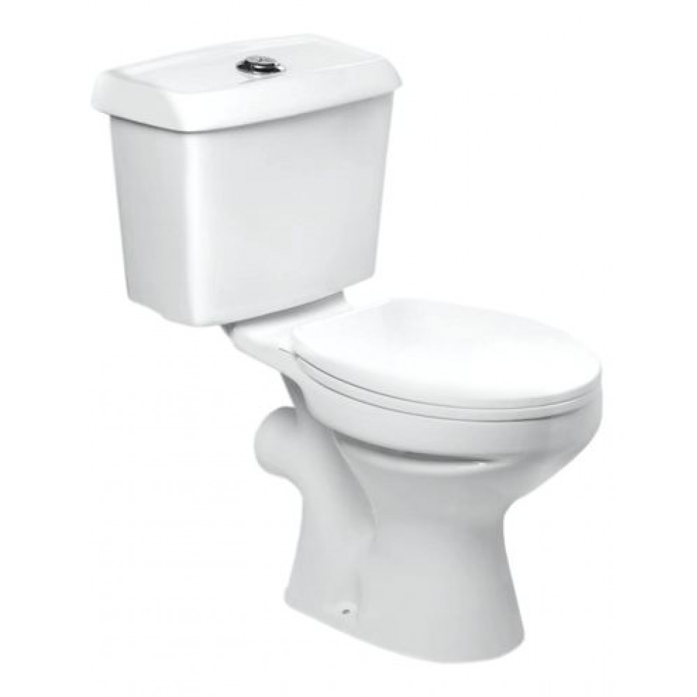 Унитаз-компакт Loranto 685x460x780 напольный, с сиденьем полипропилен, белый (CS-B1688)