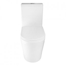 Унитаз-компакт Azario Maro 670x380x850 напольный, безободковый, с бачком и сиденьем микролифт (AZ-2125A-R)