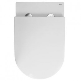 Унитаз приставной Azario 580х360х430 безободковый, быстросъемное сиденье микролифт, с системой смыва Tornado (AZ-1003D-UQ1)