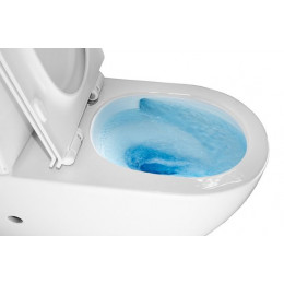 Унитаз-компакт Azario CORSA 630x380x830 напольный, смыв "ТОРНАДО", безободковый с бачком и сиденьем микролифт (AZ-2062Т)