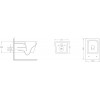 Унитаз подвесной Loranto TALAS 360х520х290 безoбодковый в комплекте с быстросъемным сиденьем микролифт, дюропласт (87268)