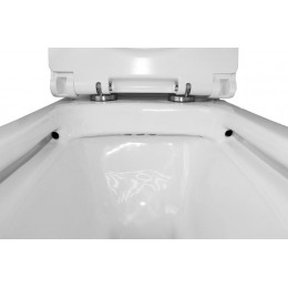 Унитаз-компакт Azario Glory 380х680х812 напольный, безободковый с быстросъемным сиденьем микролифт (AZ-49)