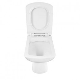Унитаз-компакт Creo Ceramique TOURS 370х700х790 напольный, с тонкой крышкой и быстросъемным сиденьем микролифт (TO1003N+TO1002RS)