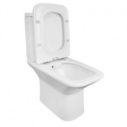 Унитаз-компакт Azario Formal 370х315х790 напольный, безободковый, в комплекте с бачком и сиденьем микролифт (AZ-1353B)