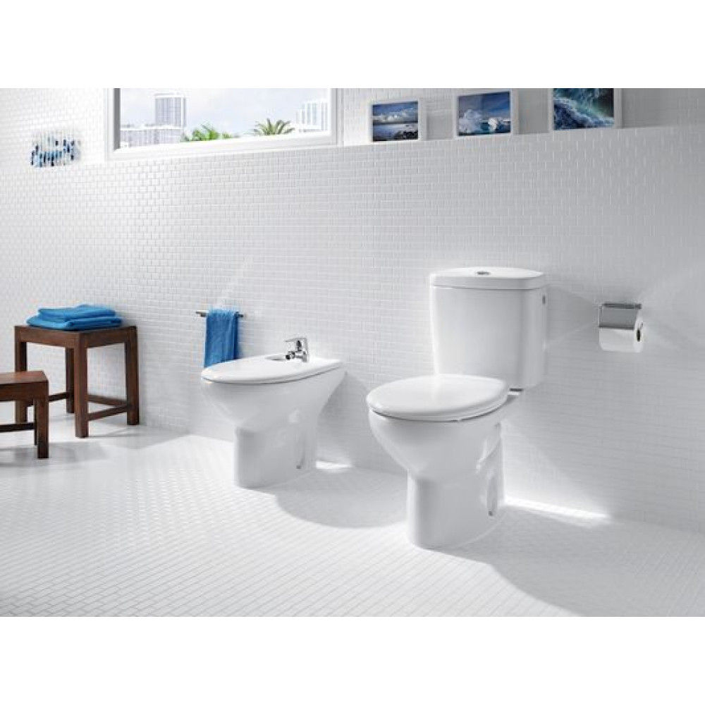 Низ к унитазу Roca Victoria, косой выпуск, белый  (7.3423.9.U00.0)